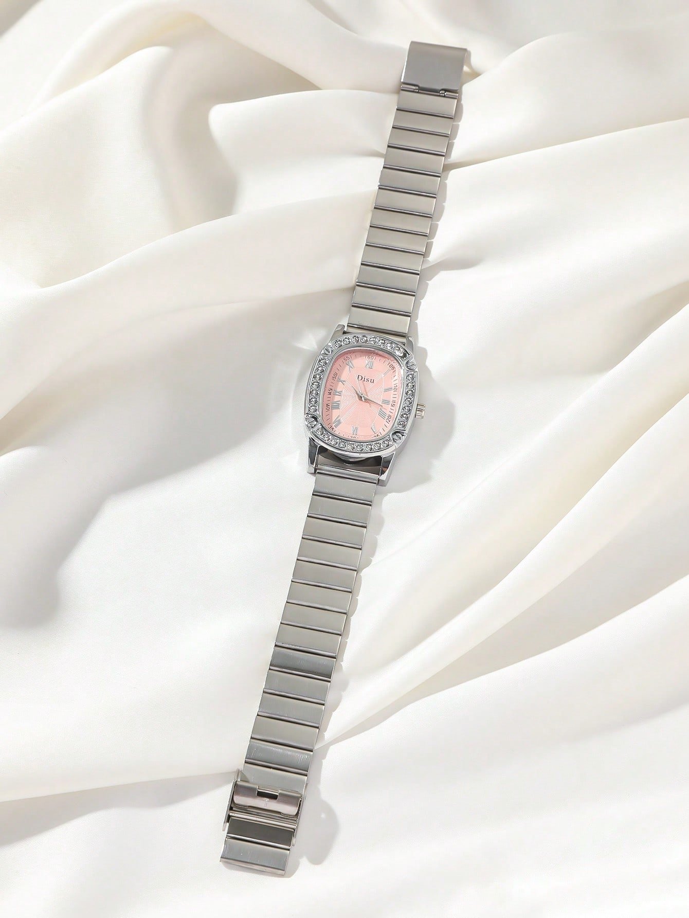 Montre en Acier Inoxydable Argenté – Image 5