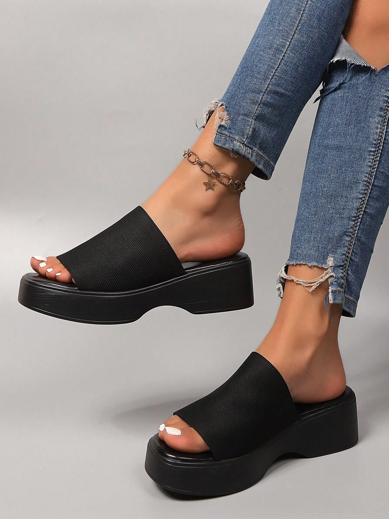 Sandales Plates bout carré – Image 4